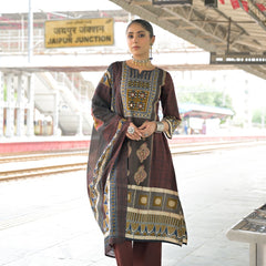 Chocolate Brown Kurti Set