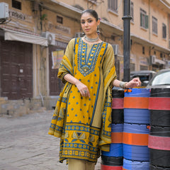 Mustard Yellow Kurti Set