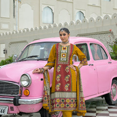 Mustard & Rust Kurti Set