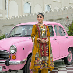Mustard & Rust Kurti Set