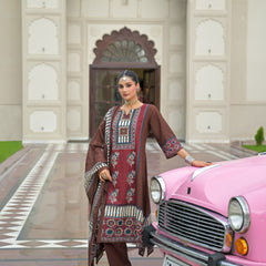 Chestnut Brown Kurti Set