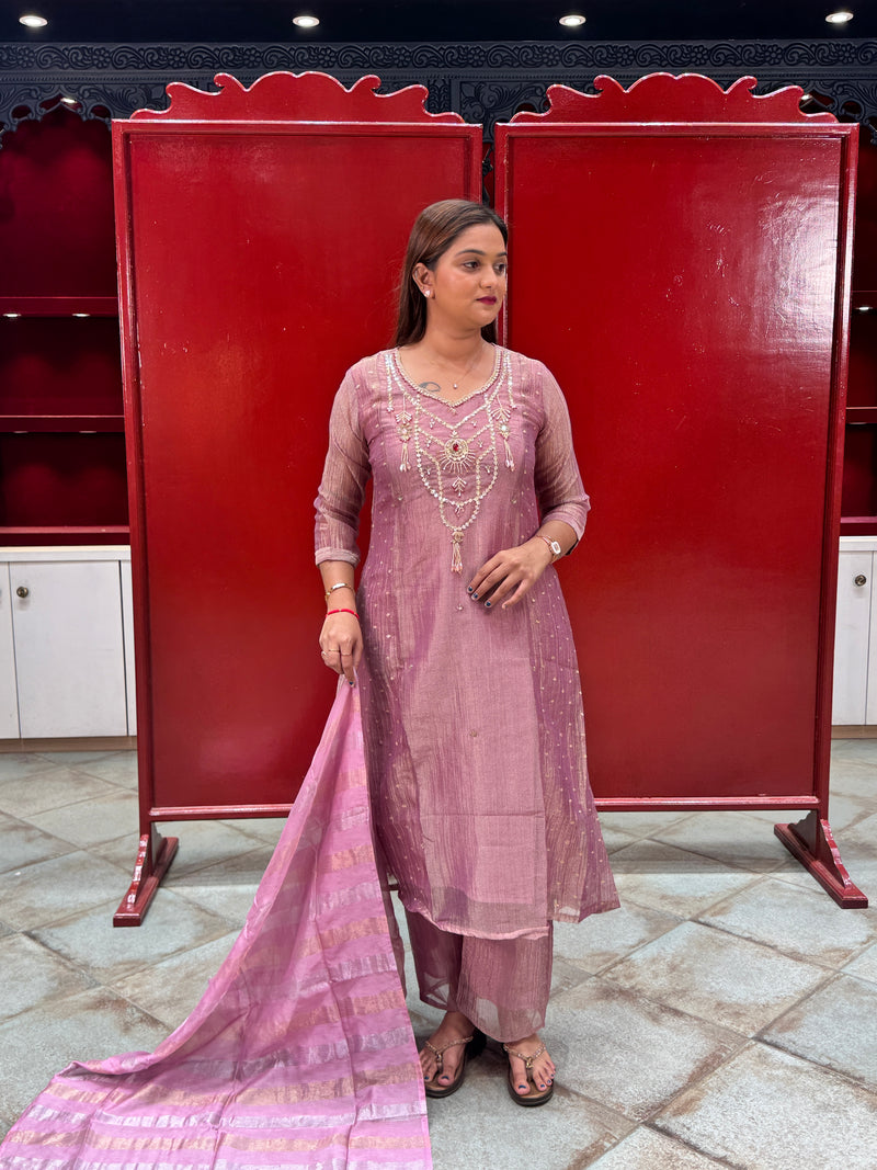 Muted Pink Kurta Set