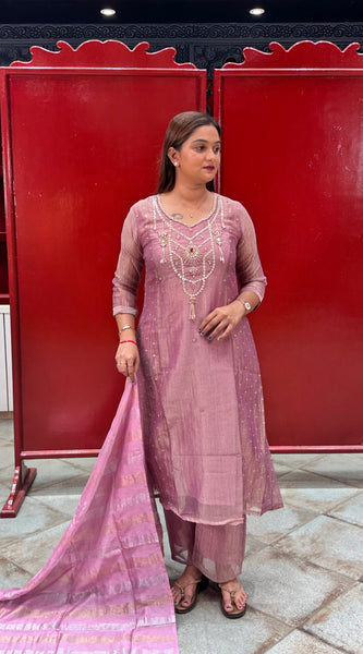 Muted Pink Kurta Set