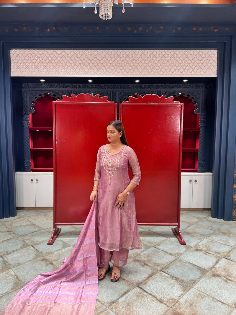 Muted Pink Kurta Set