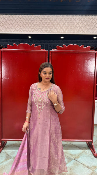 Muted Pink Kurta Set
