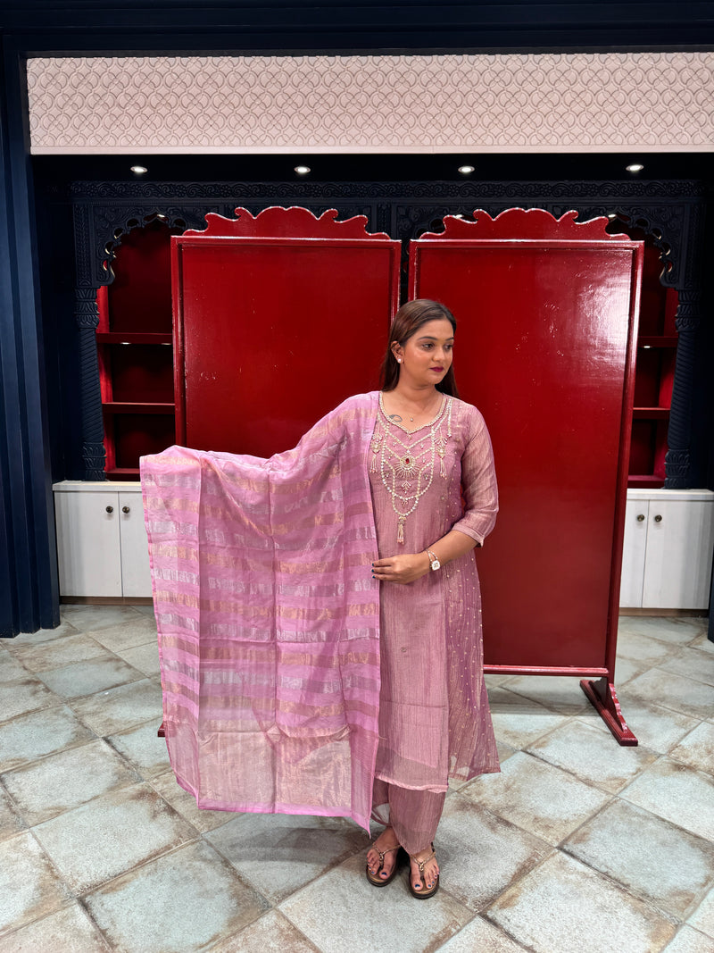 Muted Pink Kurta Set