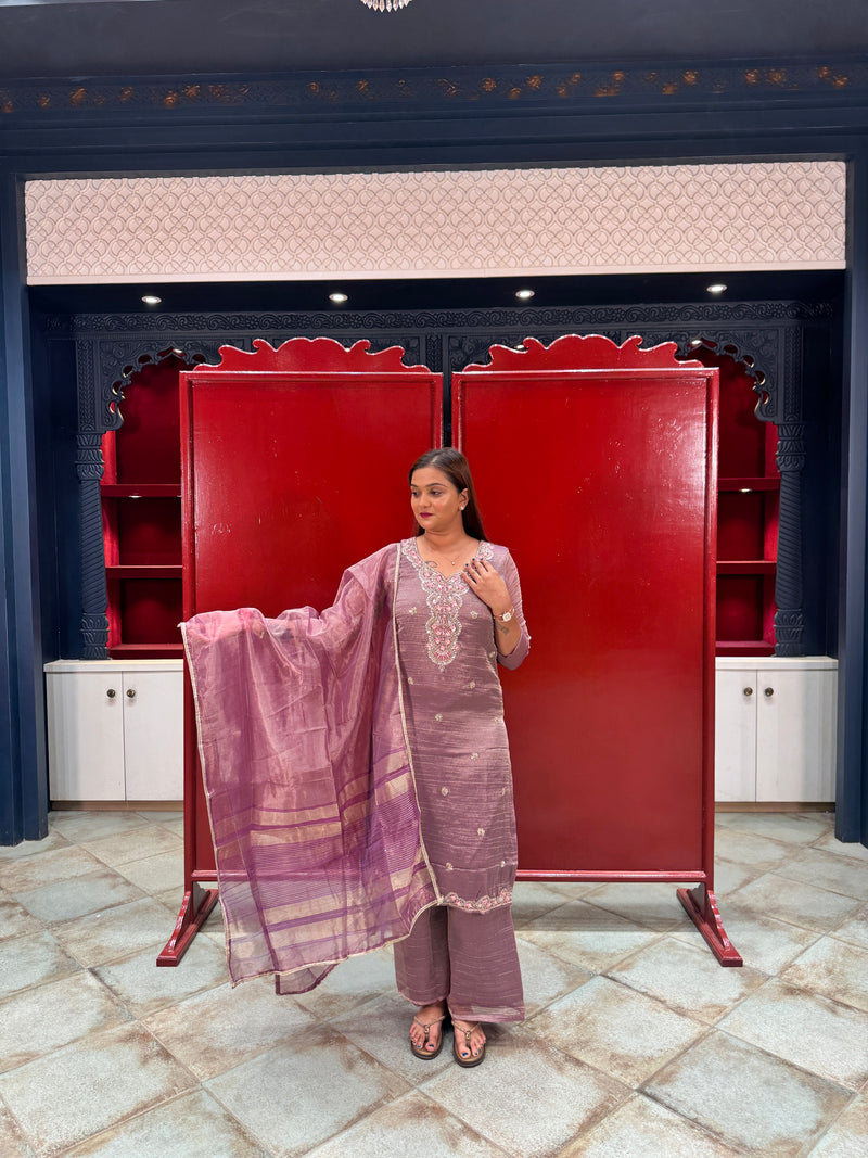 Dusty Purple Kurta Set