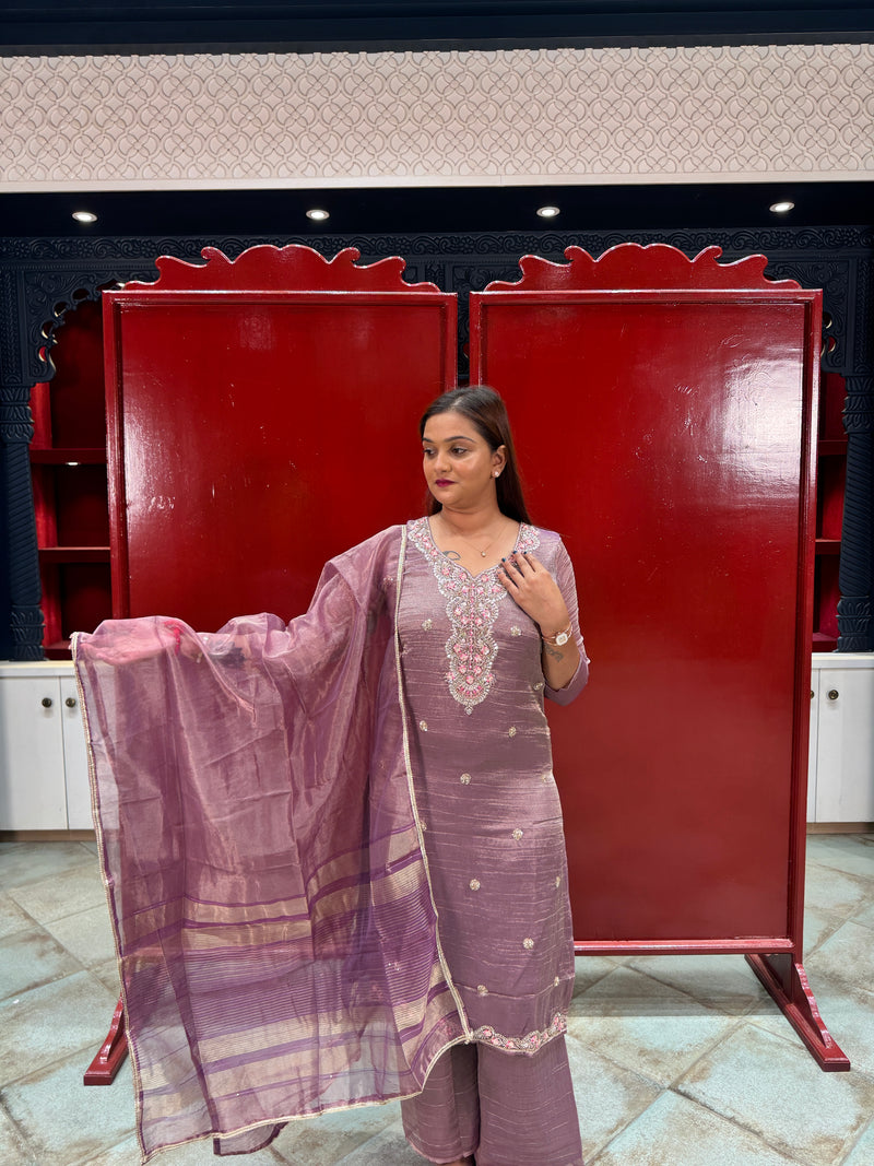 Dusty Purple Kurta Set