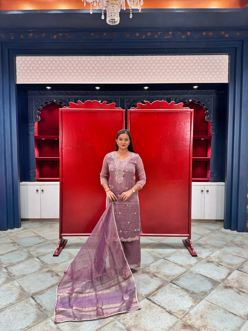 Dusty Purple Kurta Set