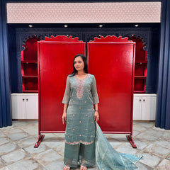 Teal Blue Kurta Set