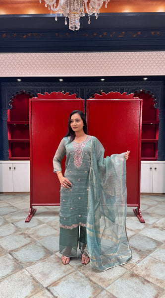 Teal Blue Kurta Set