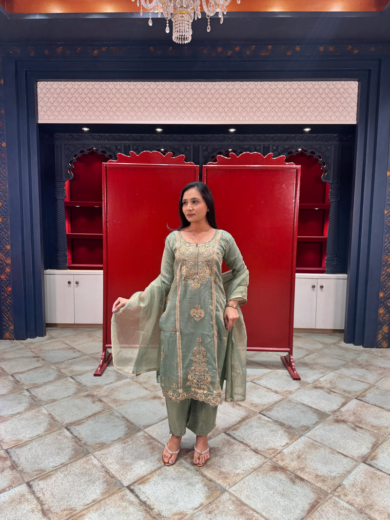 Sage Green Kurta Set