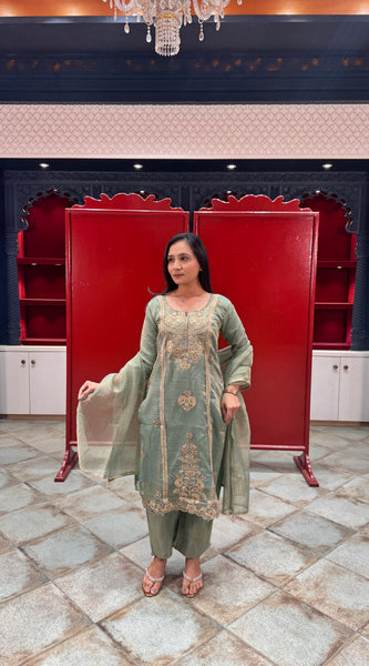 Sage Green Kurta Set