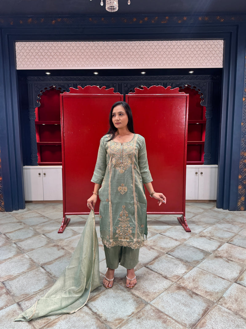 Sage Green Kurta Set