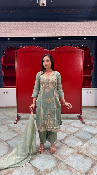 Sage Green Kurta Set