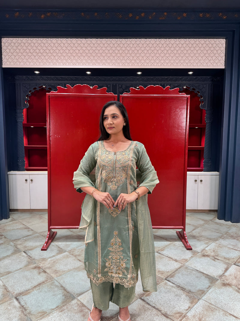 Sage Green Kurta Set