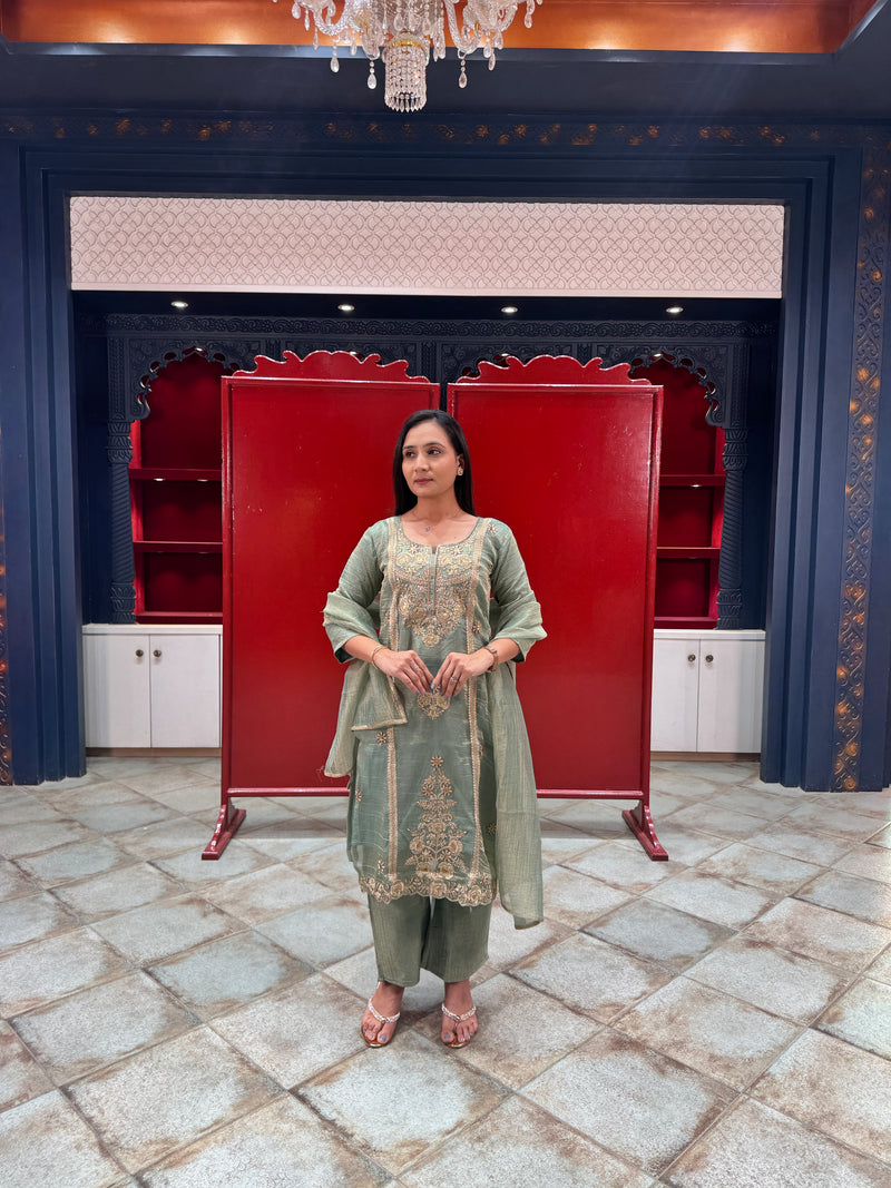Sage Green Kurta Set