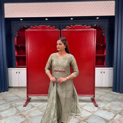 Olive Green Kurta Set
