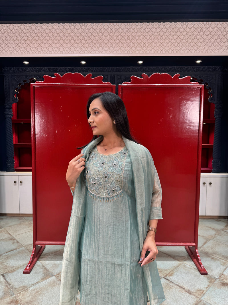 Aqua Green Kurta Set
