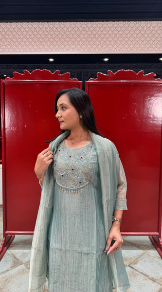 Aqua Green Kurta Set