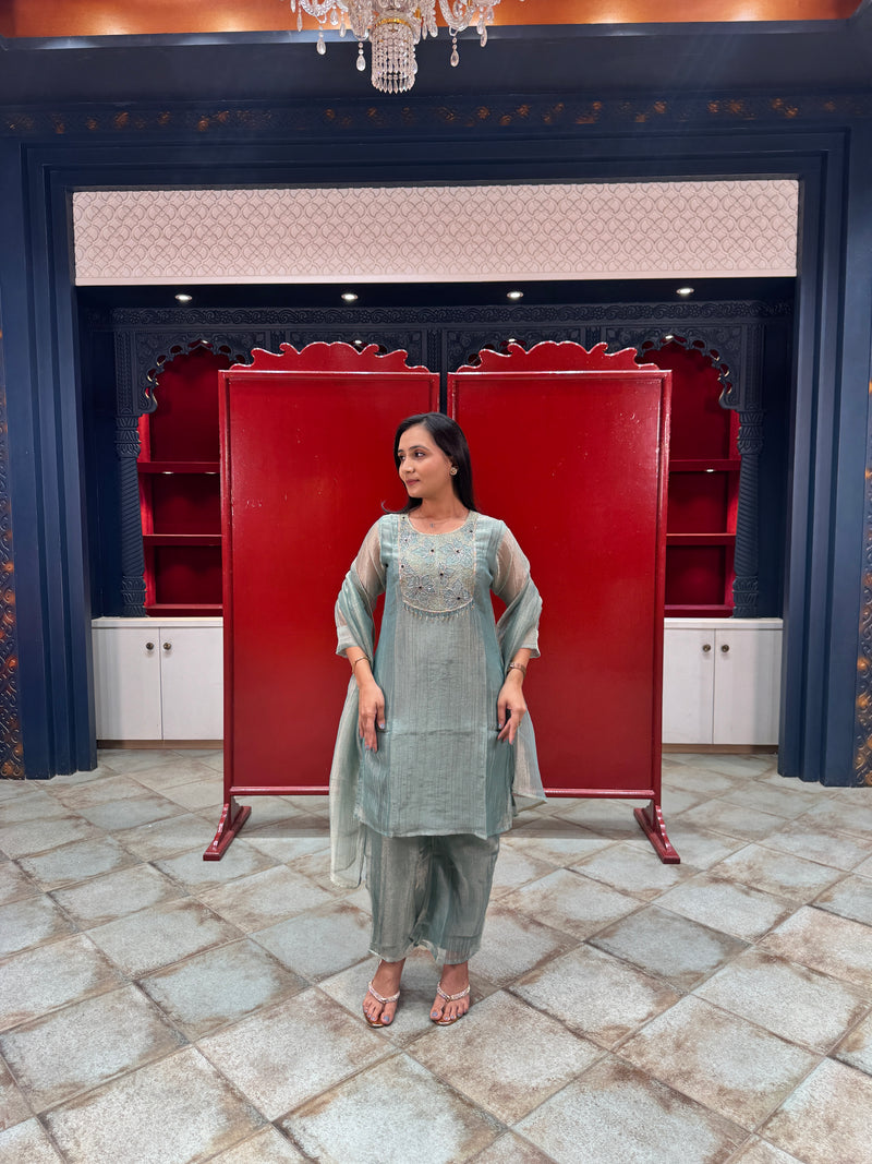 Aqua Green Kurta Set