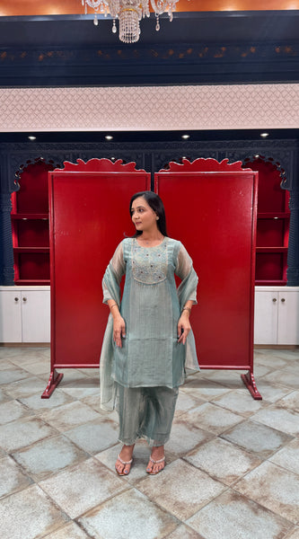 Aqua Green Kurta Set