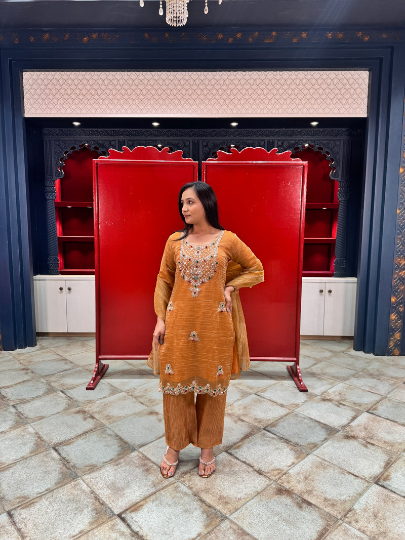 Mustard Gold Kurta Set