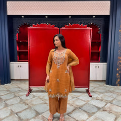 Mustard Gold Kurta Set