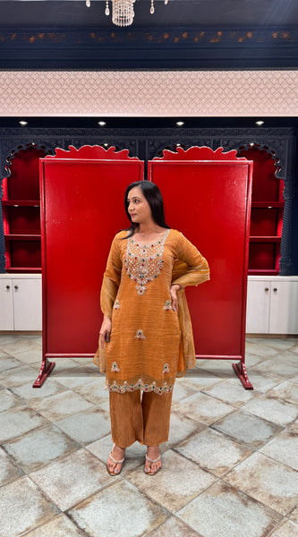 Mustard Gold Kurta Set
