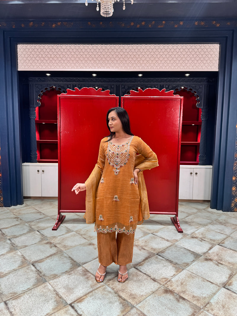 Mustard Gold Kurta Set
