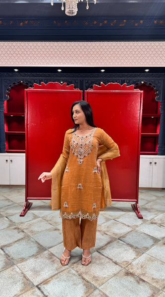 Mustard Gold Kurta Set