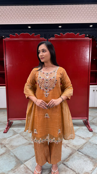 Mustard Gold Kurta Set