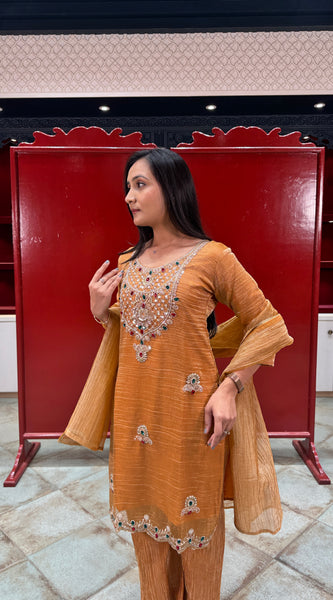Mustard Gold Kurta Set