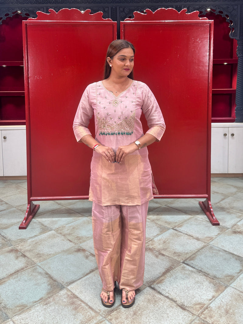 Blush Pink & Gold Co-Ord Set