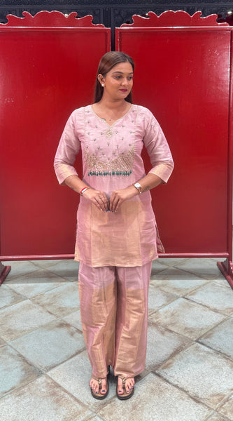 Blush Pink & Gold Co-Ord Set