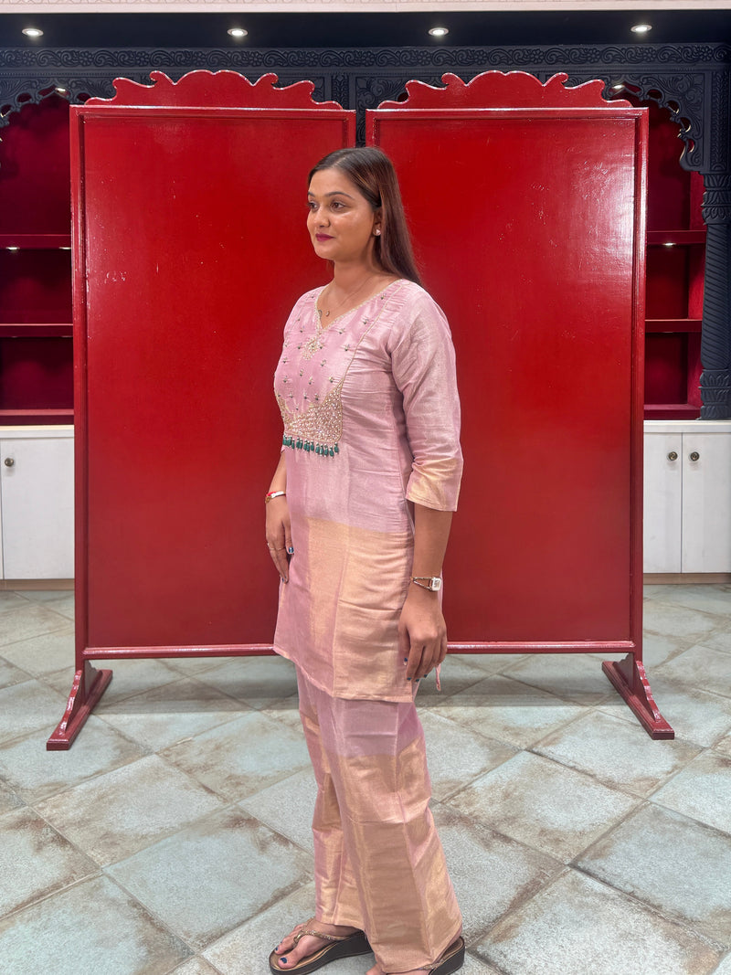 Blush Pink & Gold Co-Ord Set