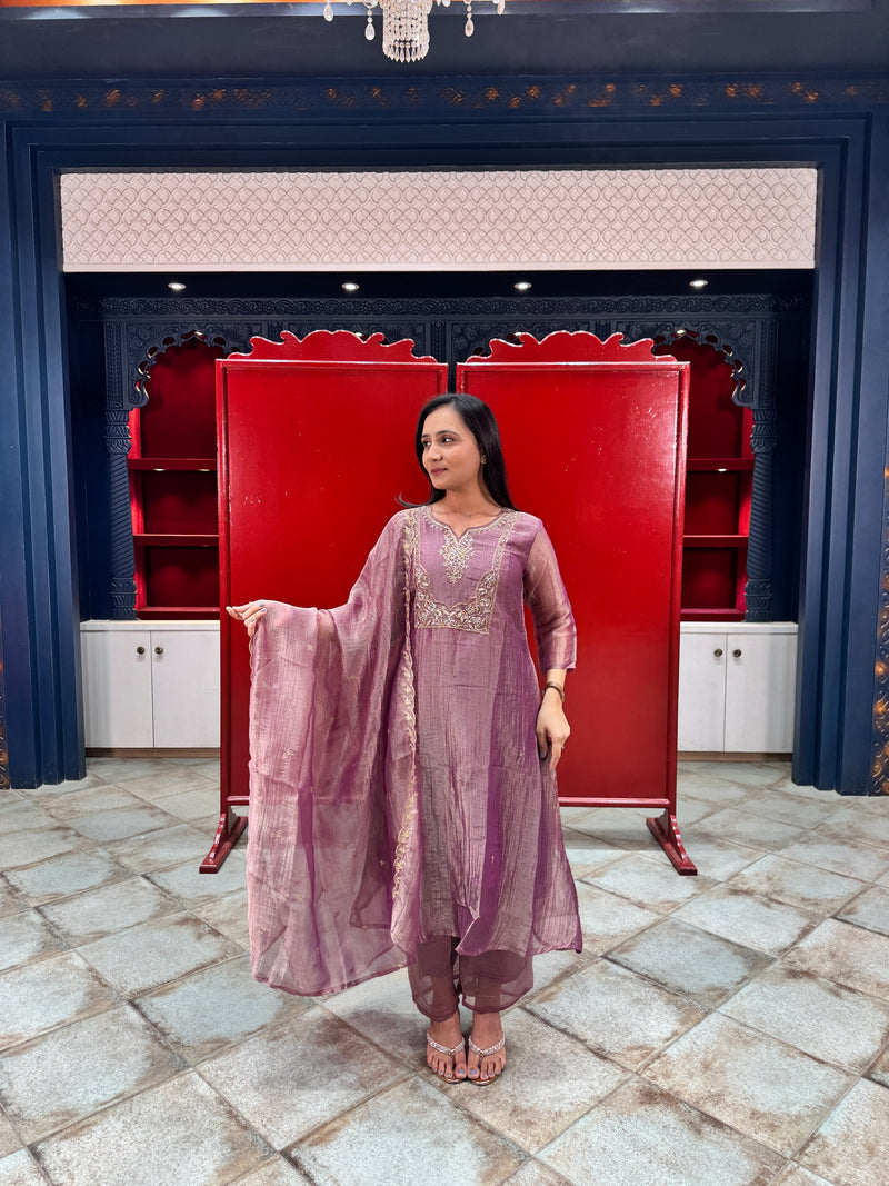 Lavender Kurta Set