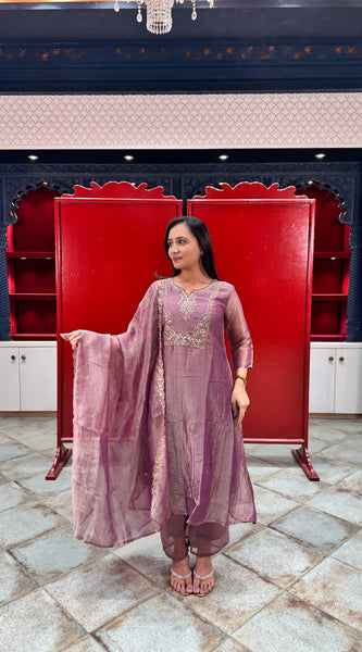 Lavender Kurta Set