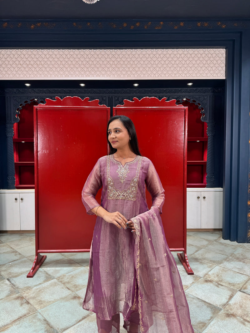 Lavender Kurta Set