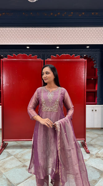 Lavender Kurta Set