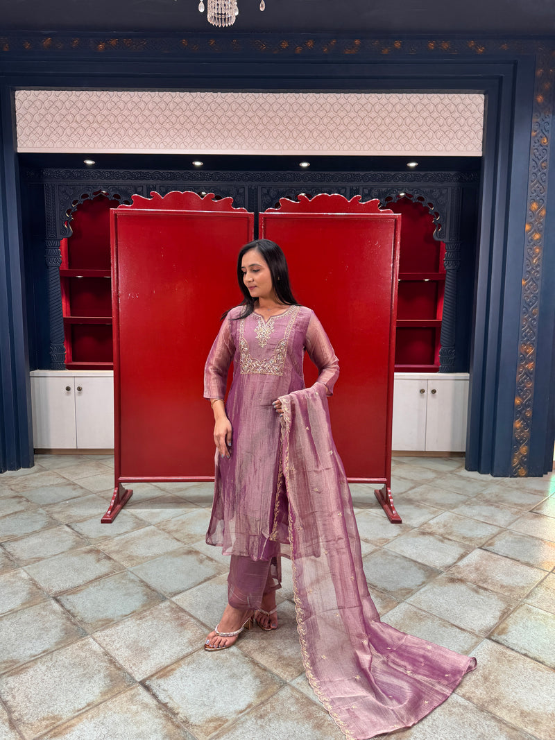 Lavender Kurta Set