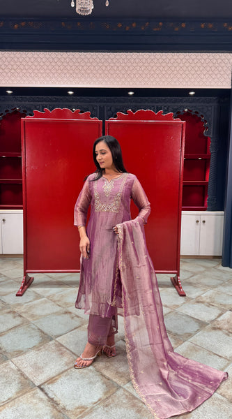 Lavender Kurta Set