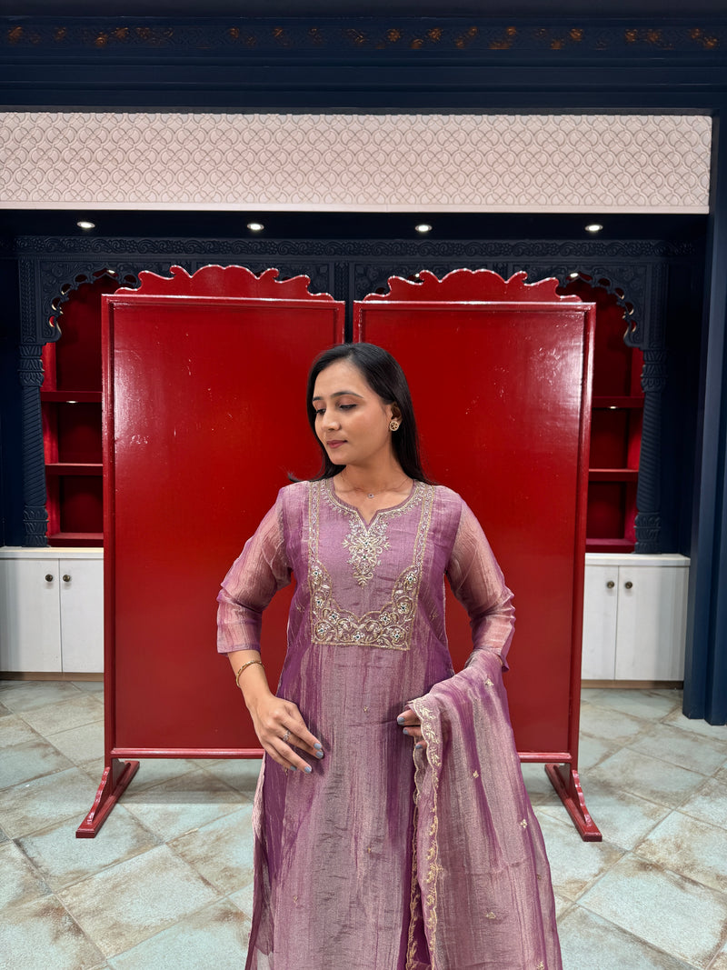 Lavender Kurta Set