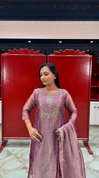 Lavender Kurta Set