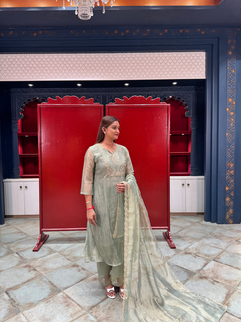 Pistachio Green Kurta Set