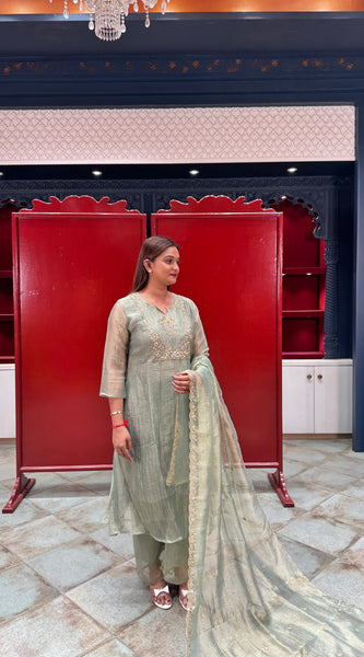 Pistachio Green Kurta Set