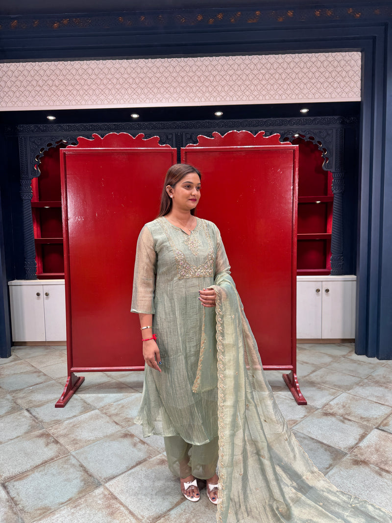 Pistachio Green Kurta Set