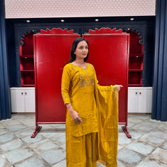 Mustard Yellow Kurta Set