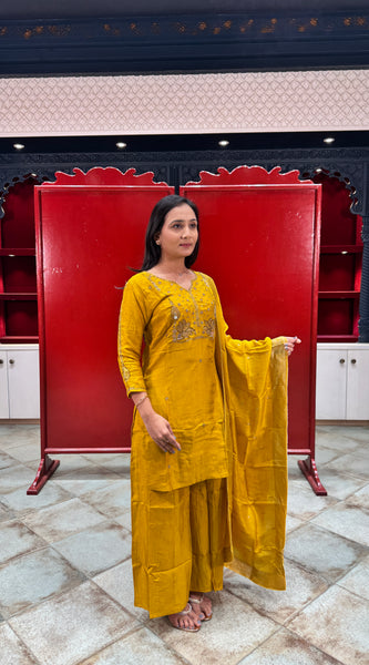 Mustard Yellow Kurta Set