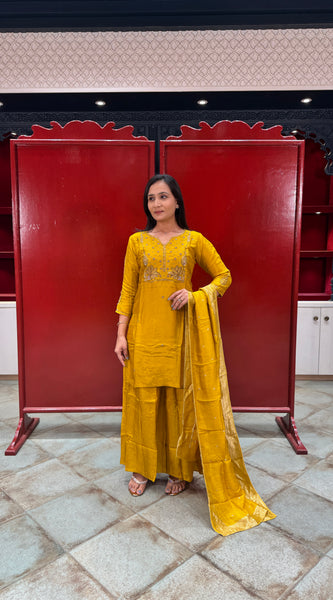 Mustard Yellow Kurta Set